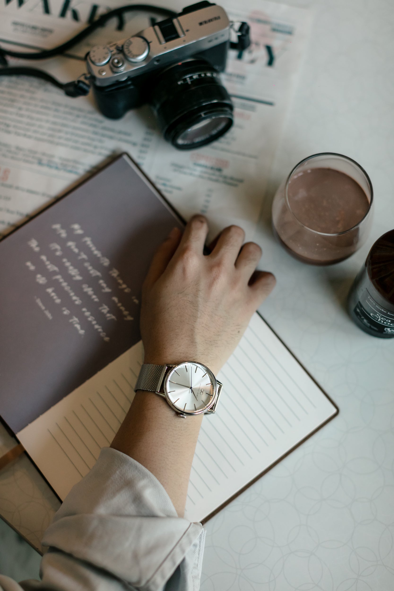 AUGUST BERG SERENITY SILVER WATCH