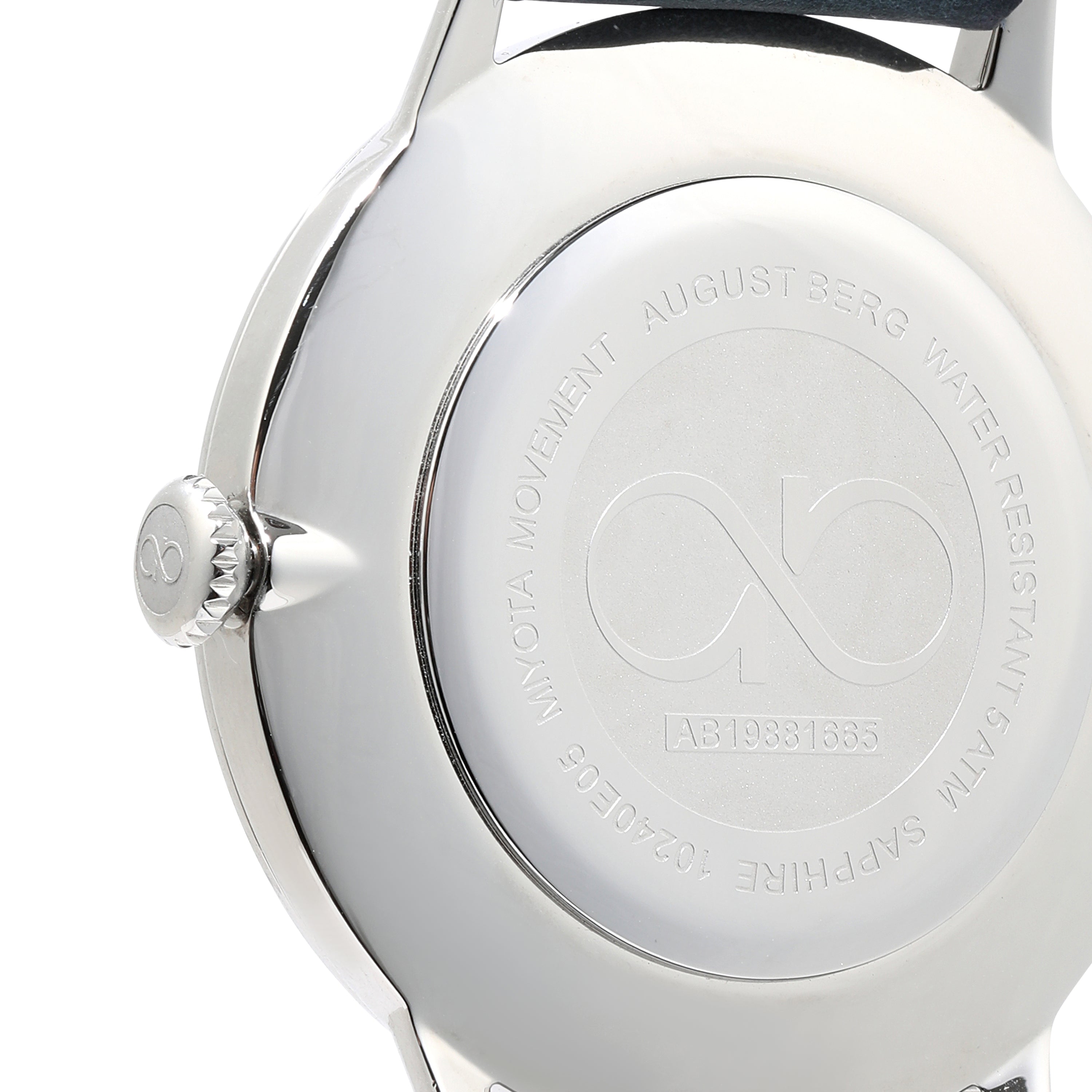 AUGUST BERG SERENITY SILVER WATCH
