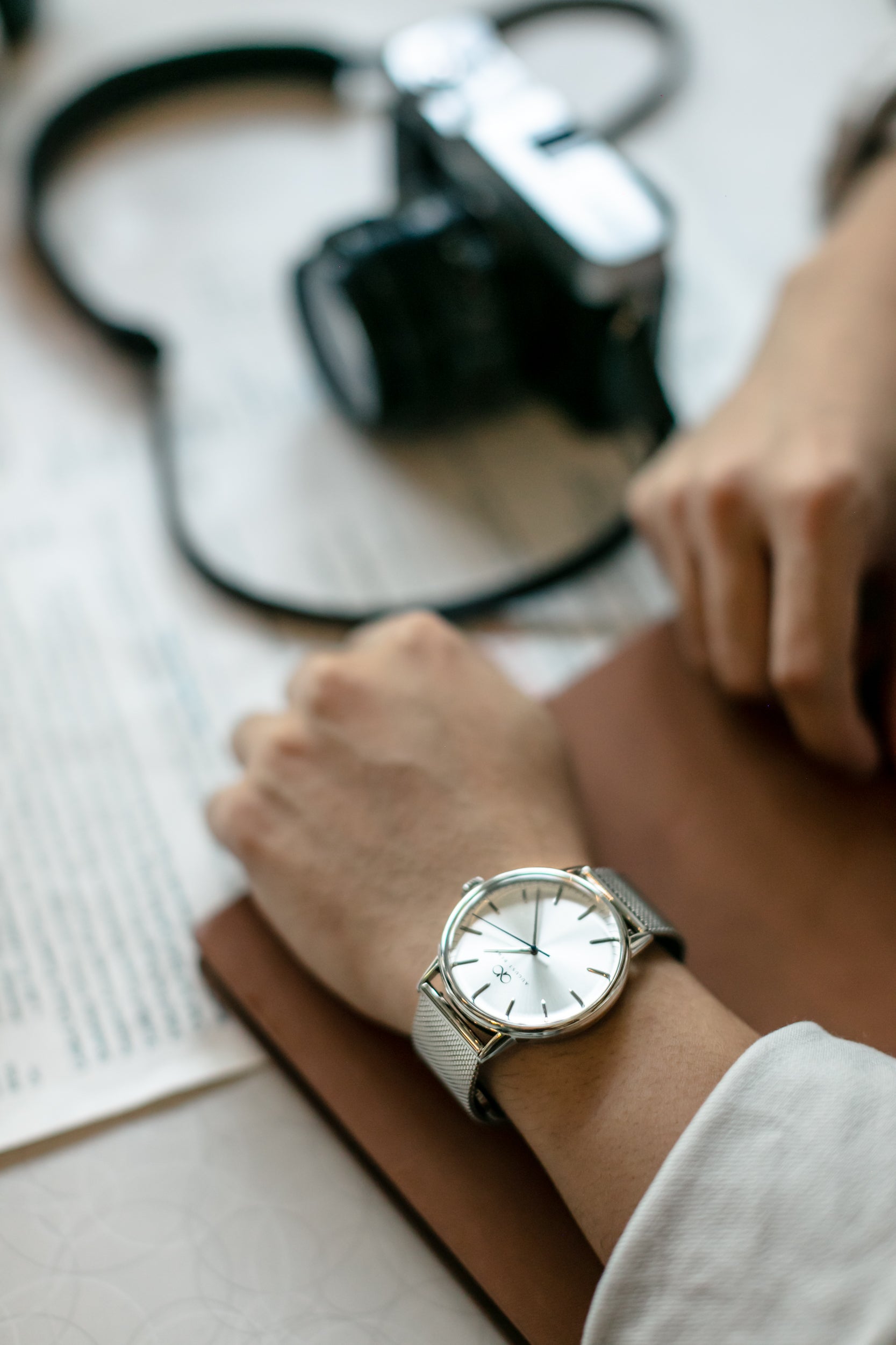 AUGUST BERG SERENITY SILVER WATCH