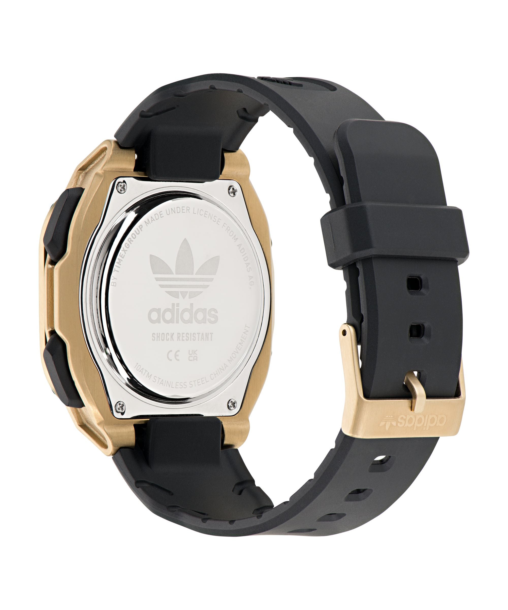 ADIDAS ORIGINALS CITY TECH ONE GOLD & BLACK WATCH