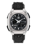 ADIDAS ORIGINALS CITY TECH ONE SILVER & BLACK WATCH