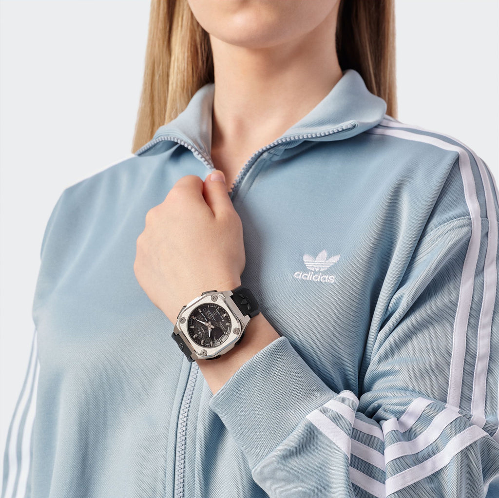 ADIDAS ORIGINALS CITY TECH ONE SILVER & BLACK WATCH