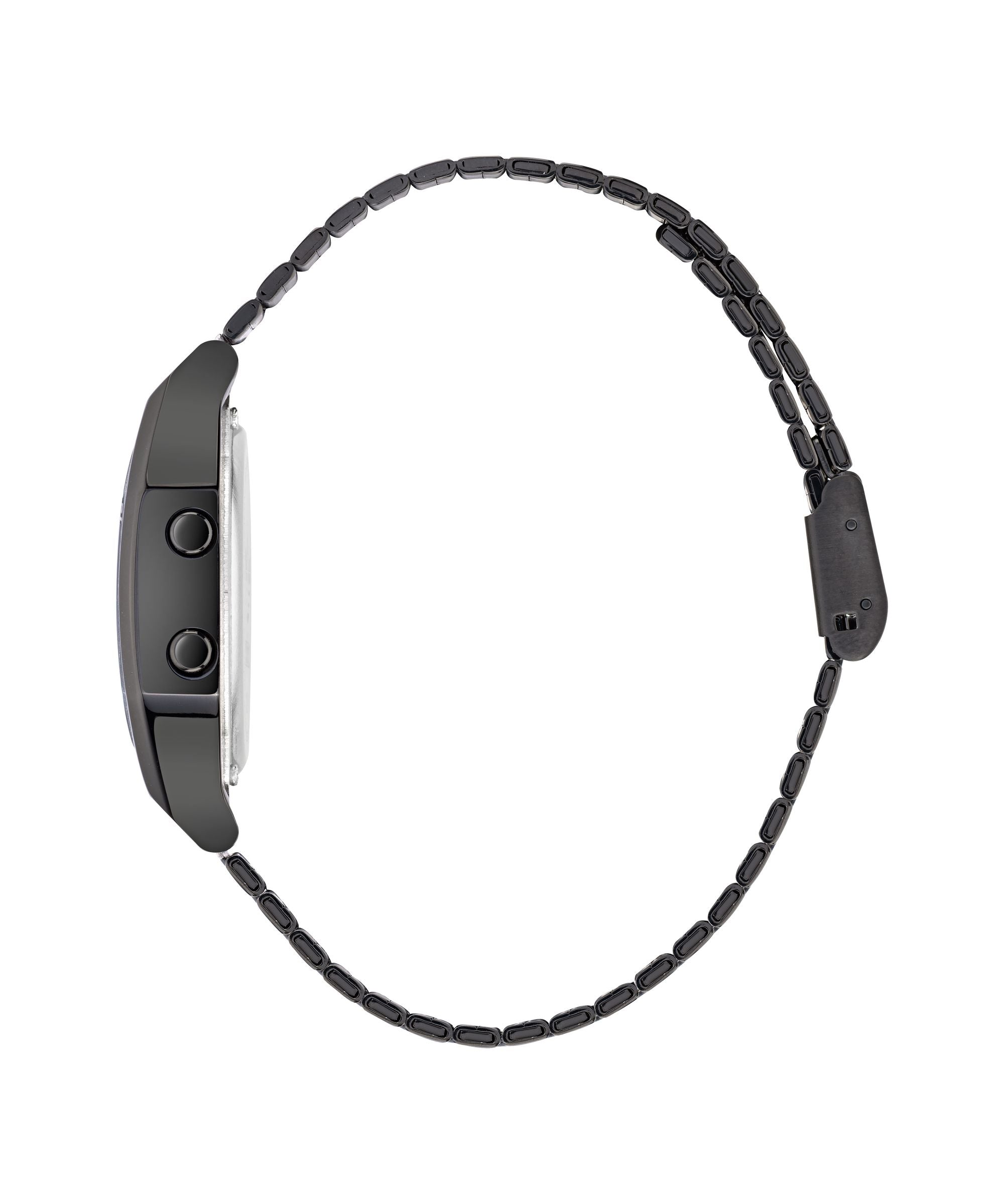 ADIDAS ORIGINALS DIGITAL BLACK METAL BRACELET WATCH