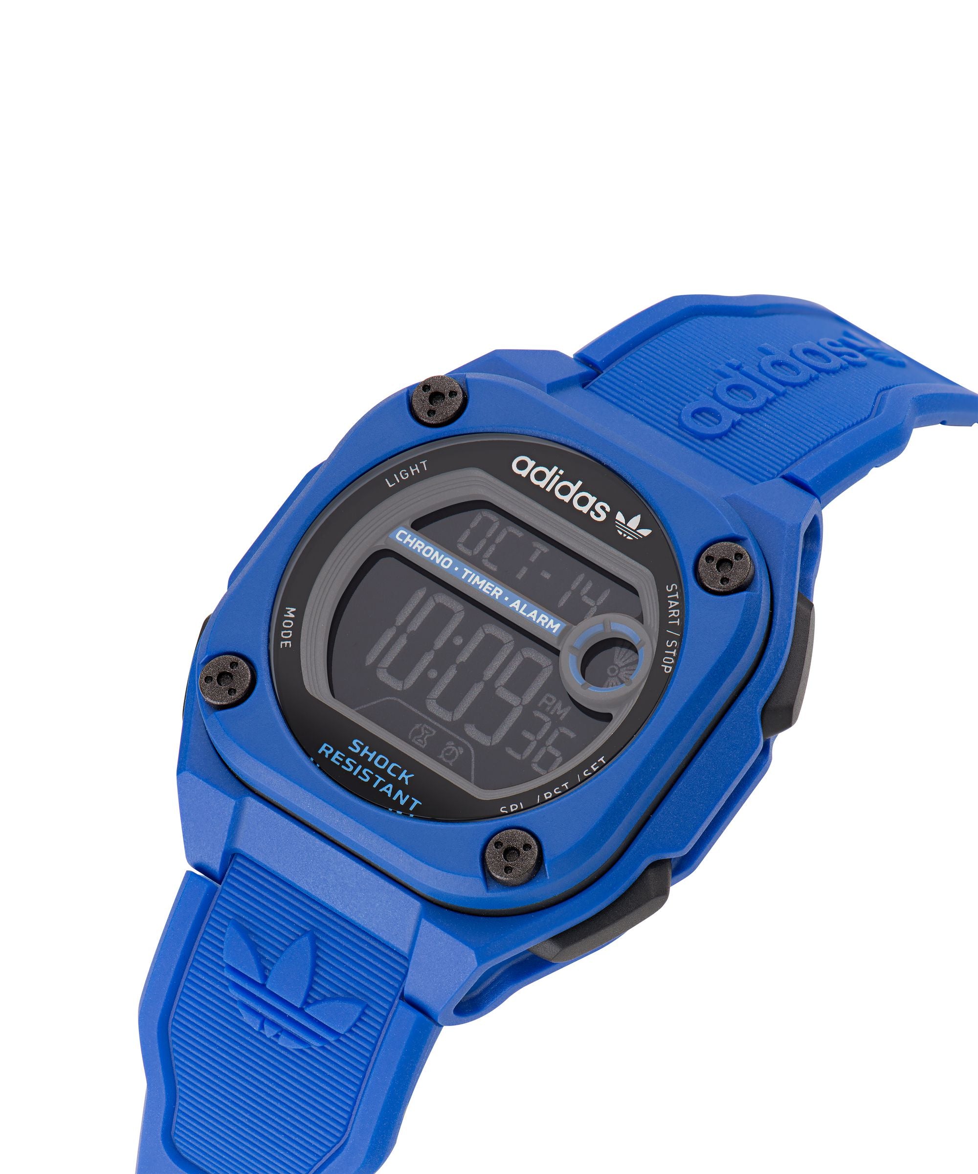 ADIDAS ORIGINALS CITY TECH TWO DIGITAL BLUE WATCH
