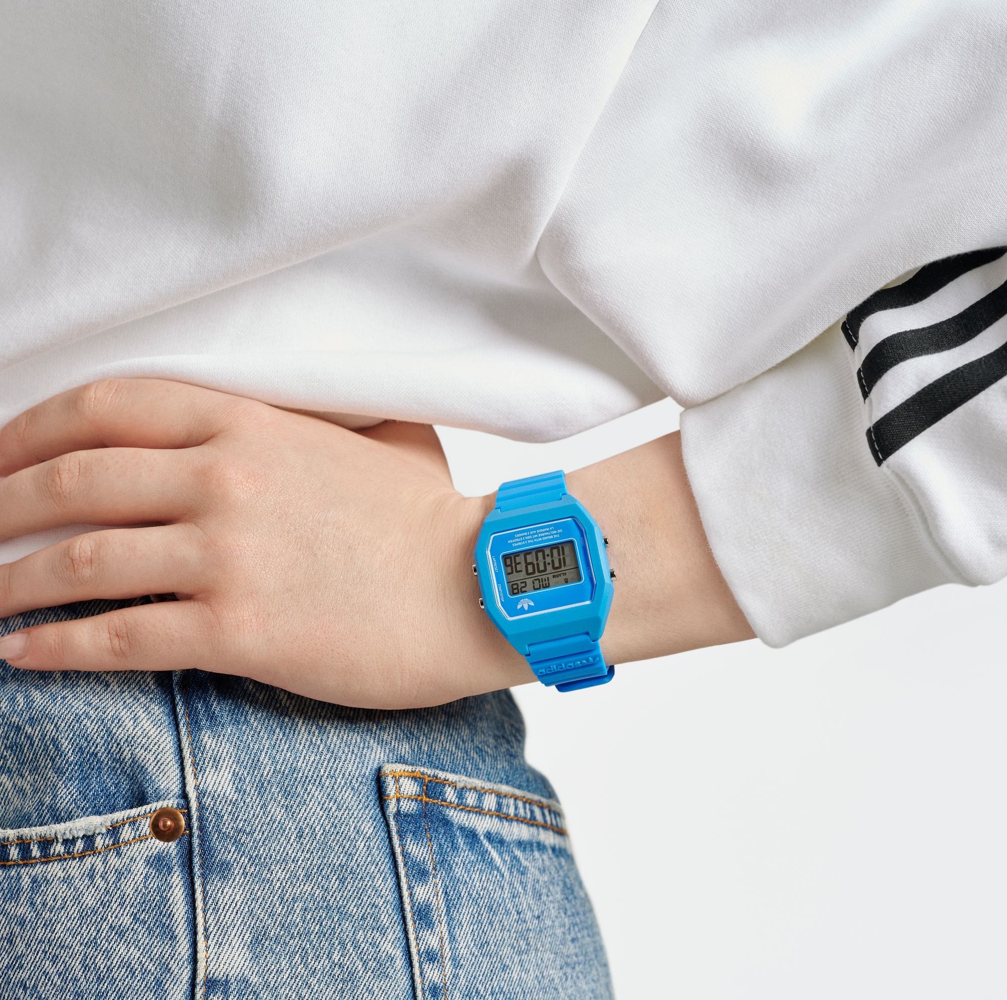 ADIDAS ORIGINALS DIGITAL TWO BLUE WATCH