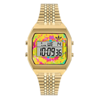 ADIDAS ORIGINALS DIGITAL TWO GOLD BRACELET WATCH