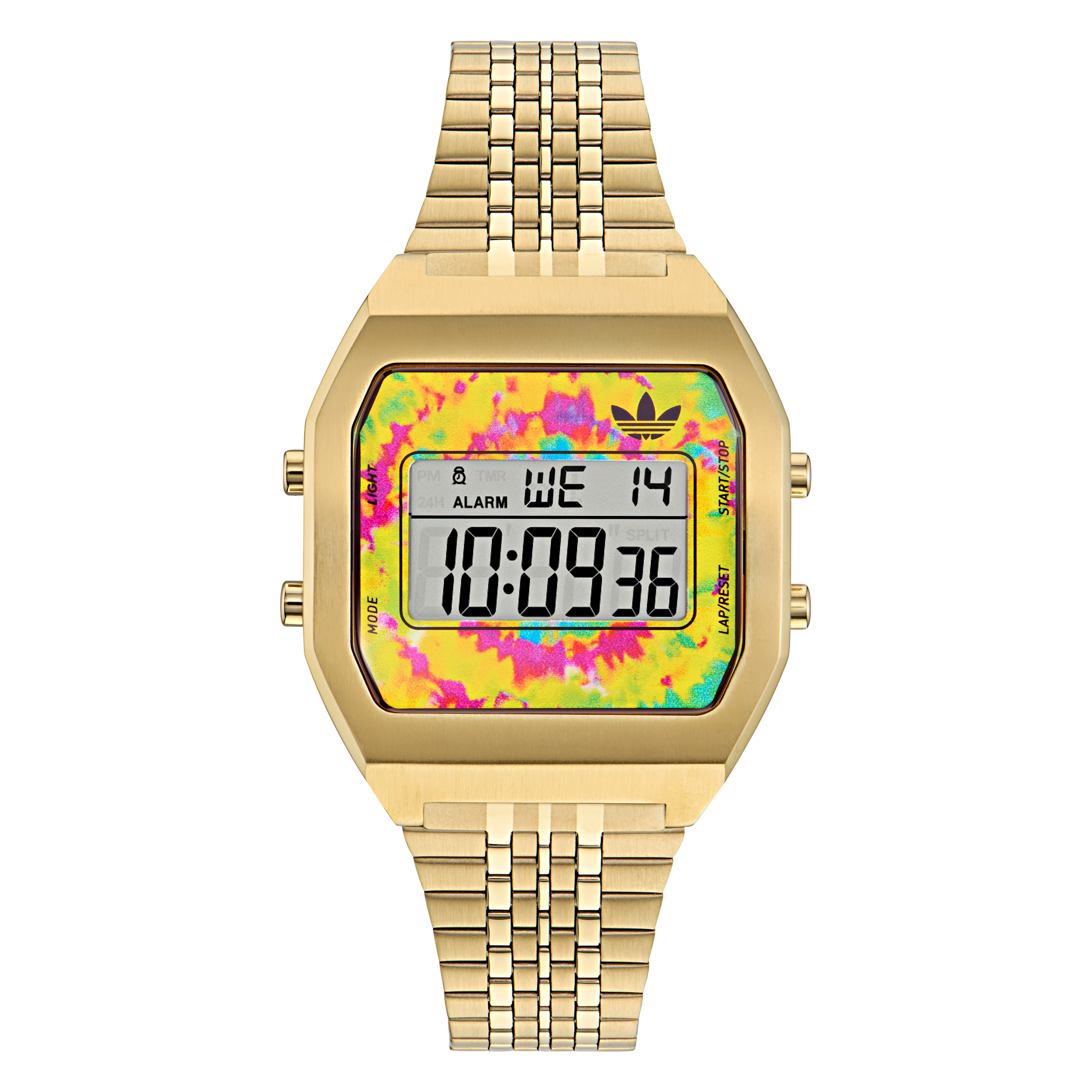 ADIDAS ORIGINALS DIGITAL TWO GOLD BRACELET WATCH