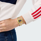 ADIDAS ORIGINALS DIGITAL TWO GOLD BRACELET WATCH