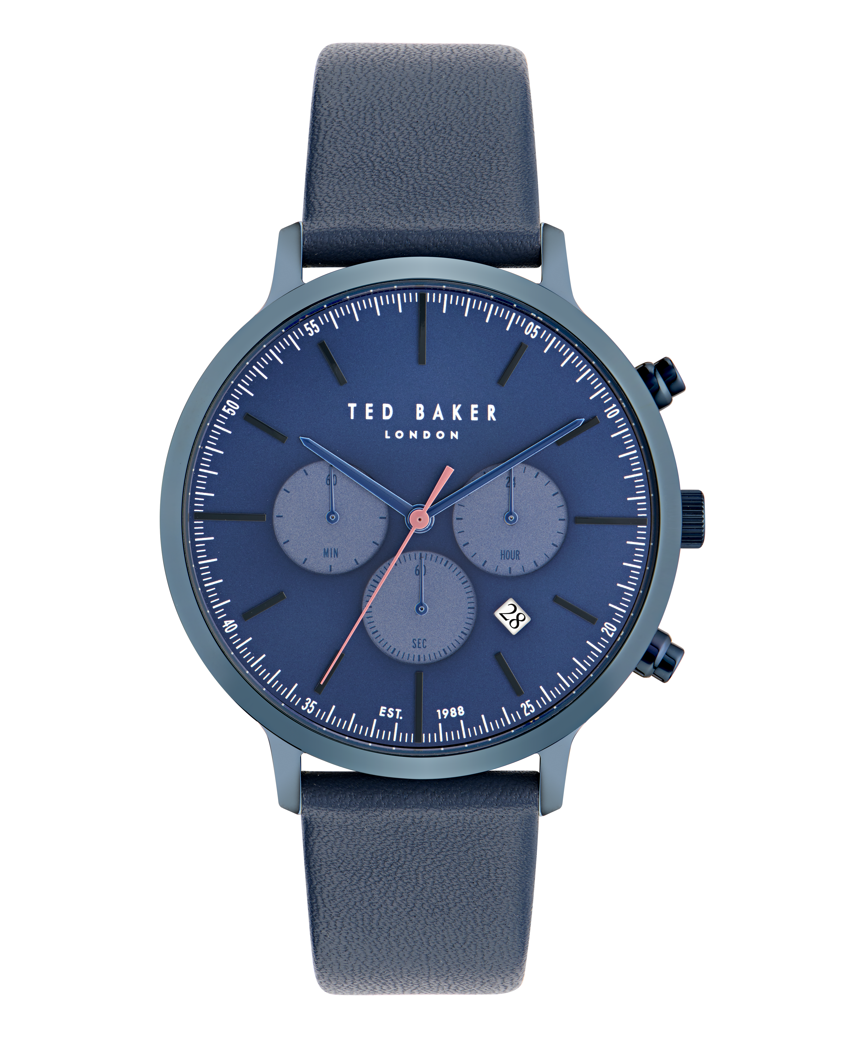 TED BAKER HAARVIN BLUE DIAL BLUE LEATHER STRAP