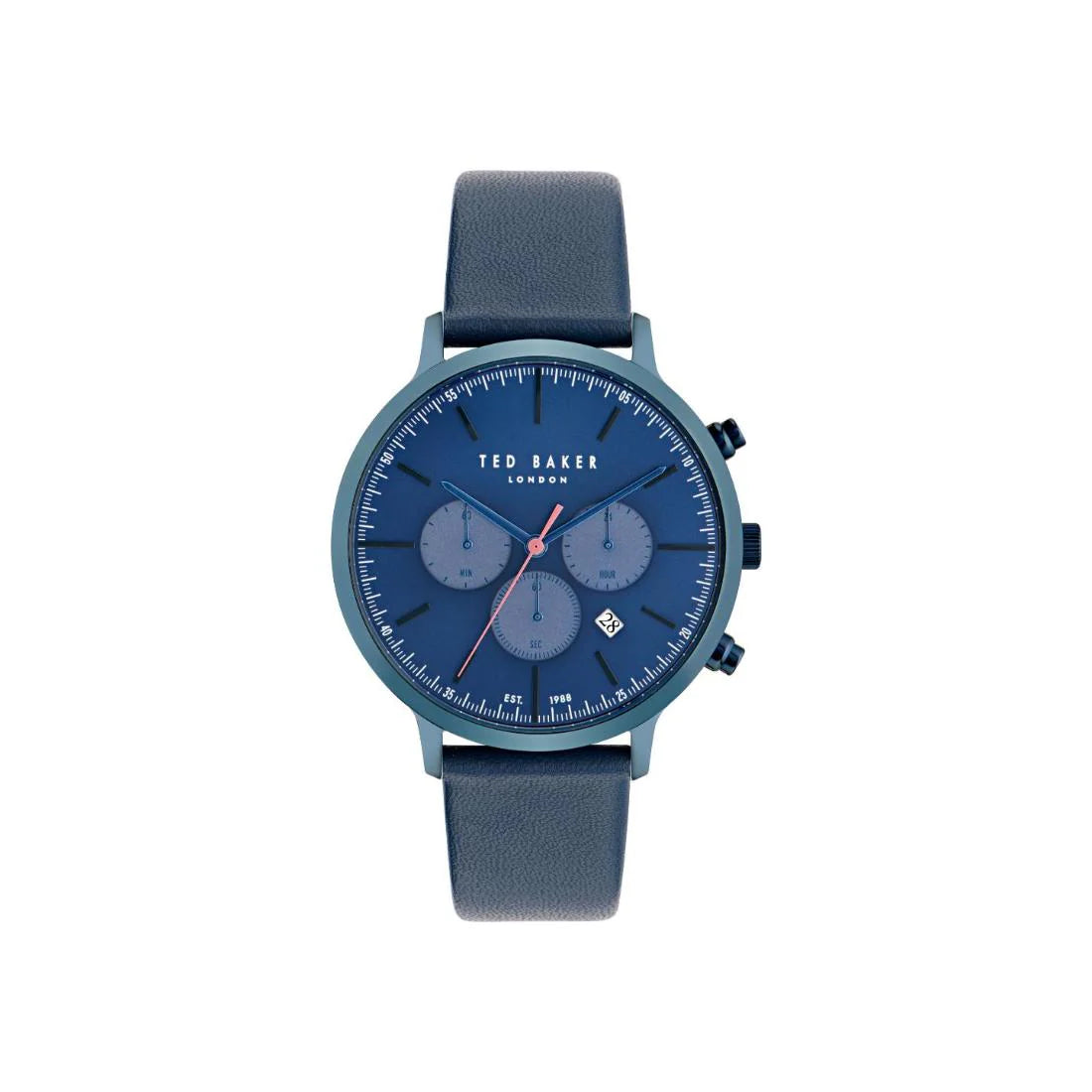 TED BAKER HAARVIN BLUE DIAL BLUE LEATHER STRAP