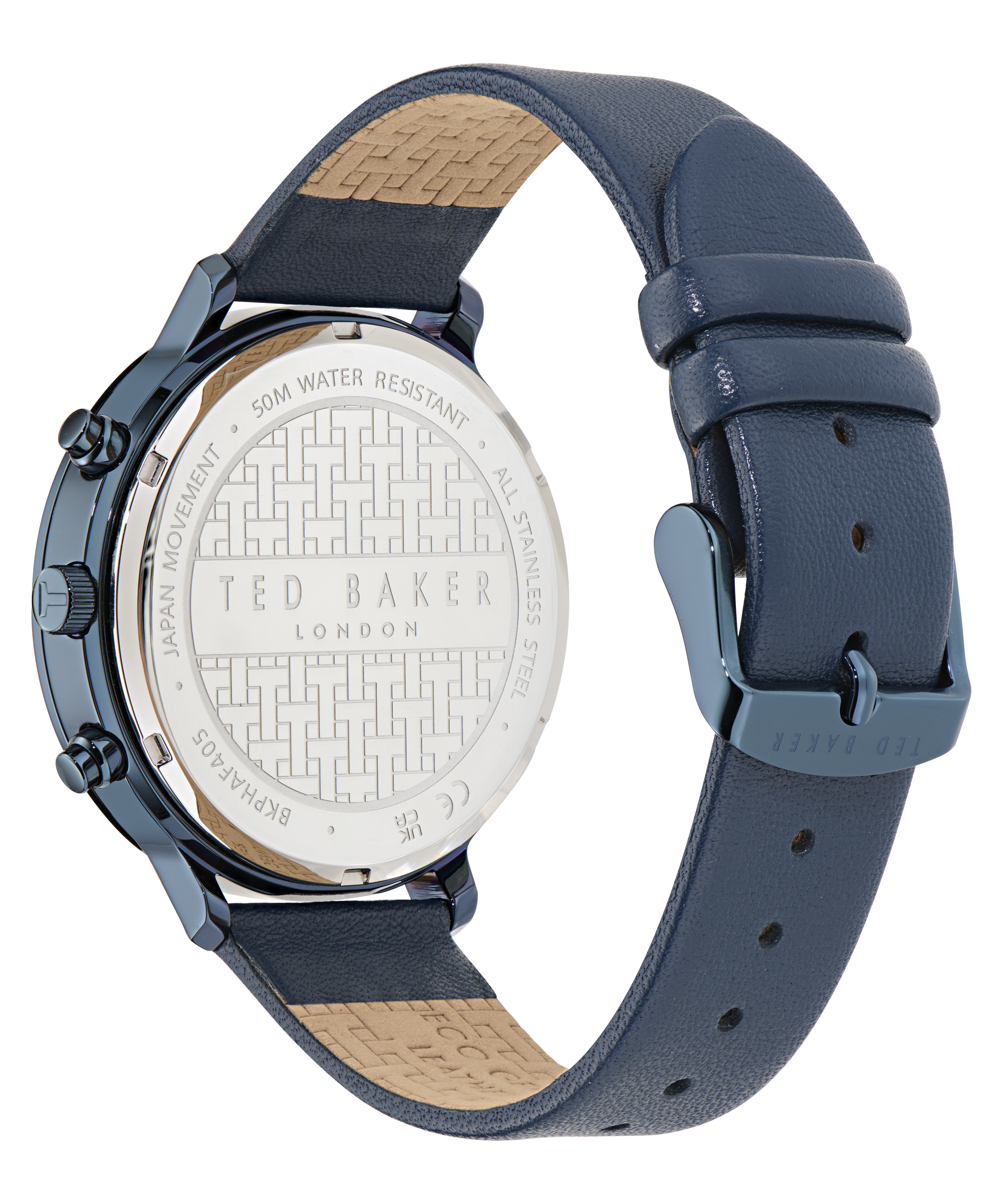 TED BAKER HAARVIN BLUE DIAL BLUE LEATHER STRAP