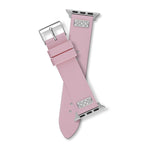 GUESS FRONTIER STRAP WITH STONES SILVER BUCKLE & PINK SILICONE STRAP