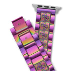 GUESS ANNA IRIDESCENT LOGO BRACELET STRAP