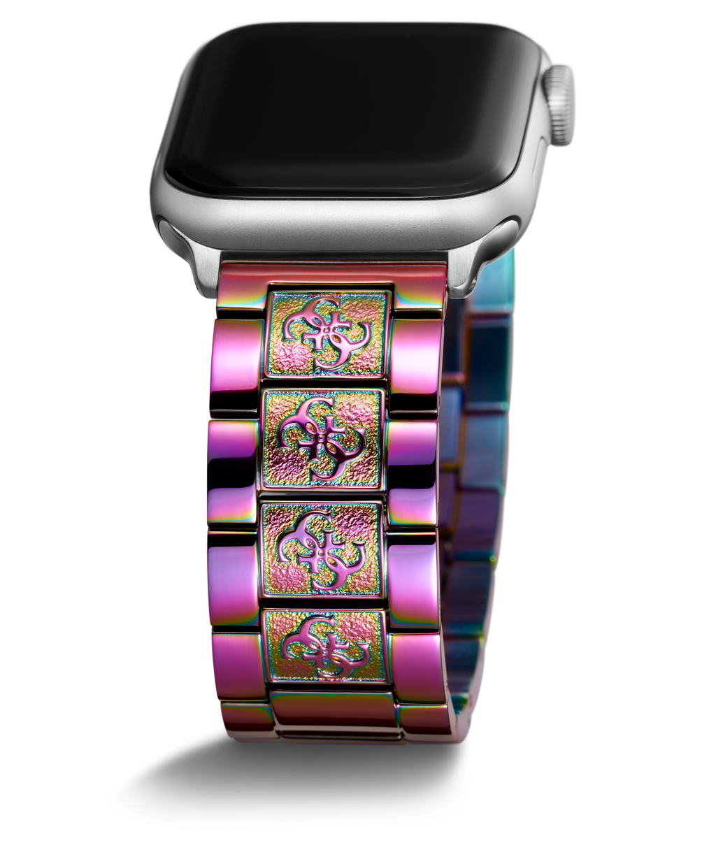 GUESS ANNA IRIDESCENT LOGO BRACELET STRAP