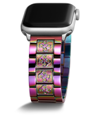 GUESS ANNA IRIDESCENT LOGO BRACELET STRAP