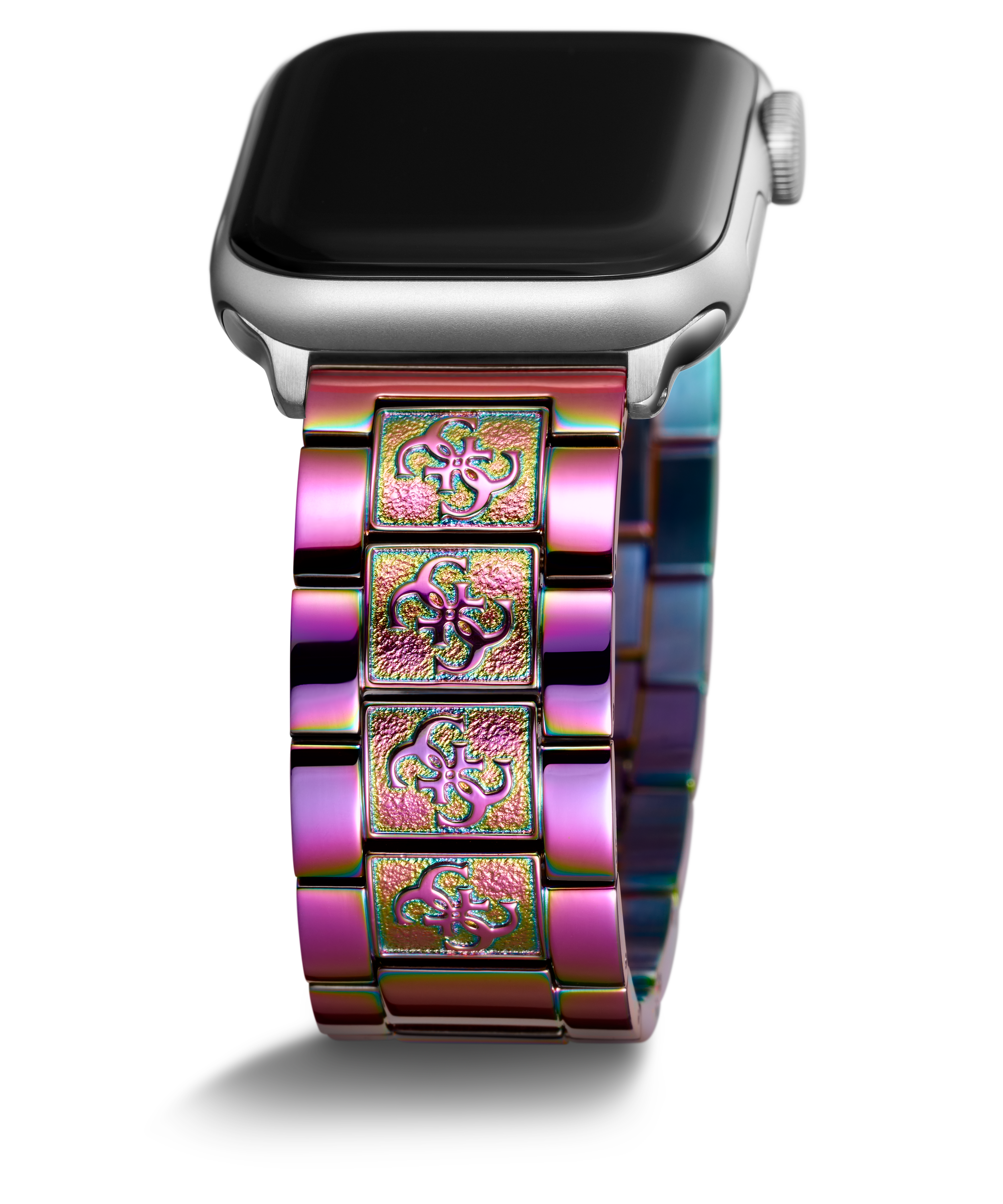 GUESS ANNA IRIDESCENT LOGO BRACELET STRAP