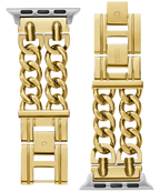 GUESS MOD HEAVY METAL GOLD DOUBLE BRACELET STRAP