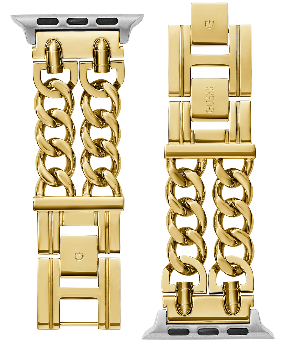 GUESS MOD HEAVY METAL GOLD DOUBLE BRACELET STRAP