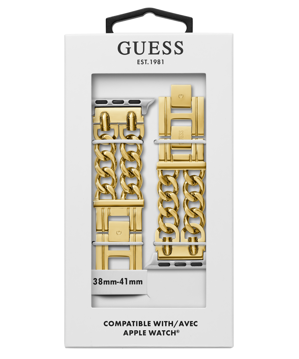 GUESS MOD HEAVY METAL GOLD DOUBLE BRACELET STRAP
