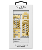 GUESS MOD HEAVY METAL GOLD DOUBLE BRACELET STRAP