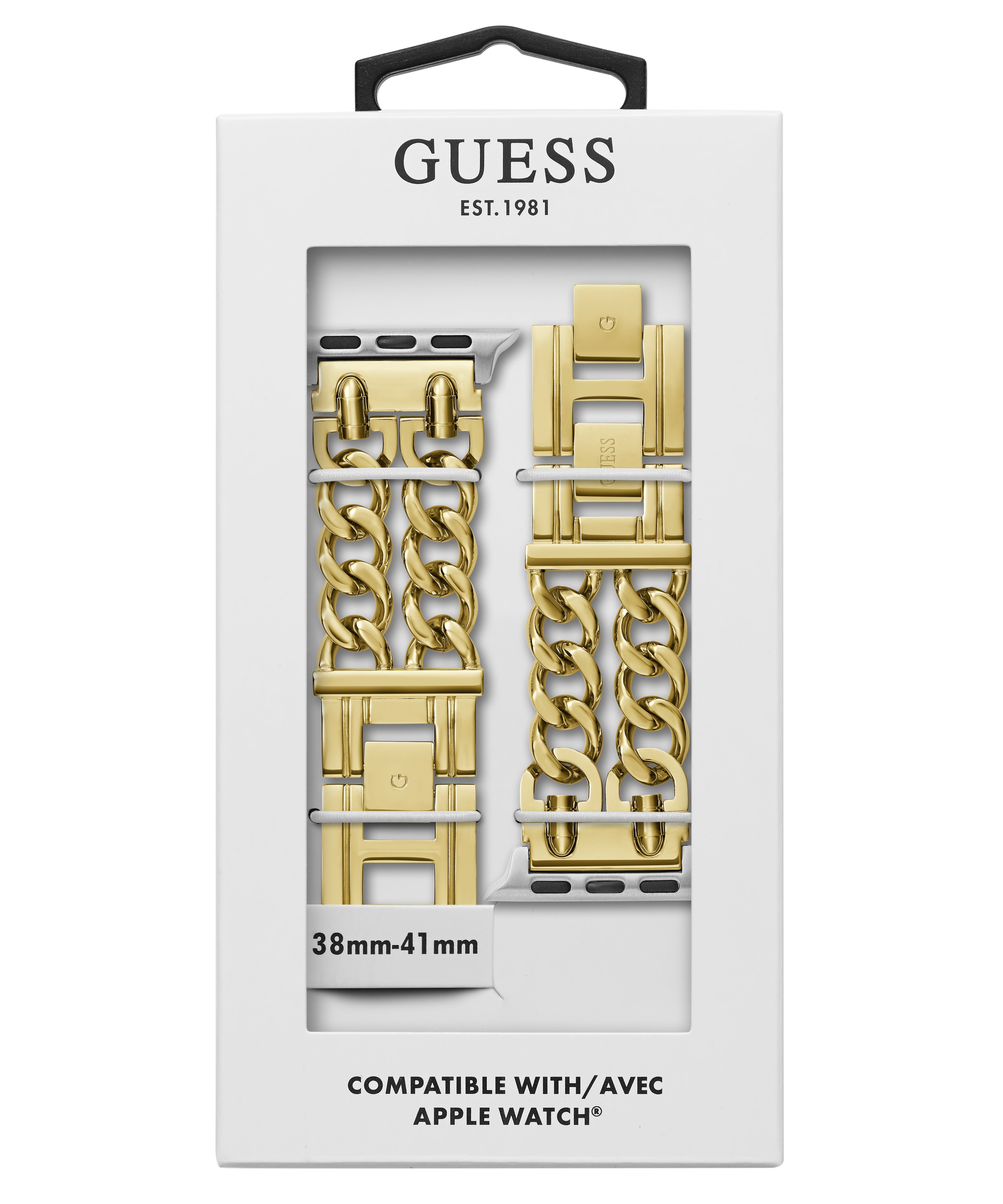 GUESS MOD HEAVY METAL GOLD DOUBLE BRACELET STRAP