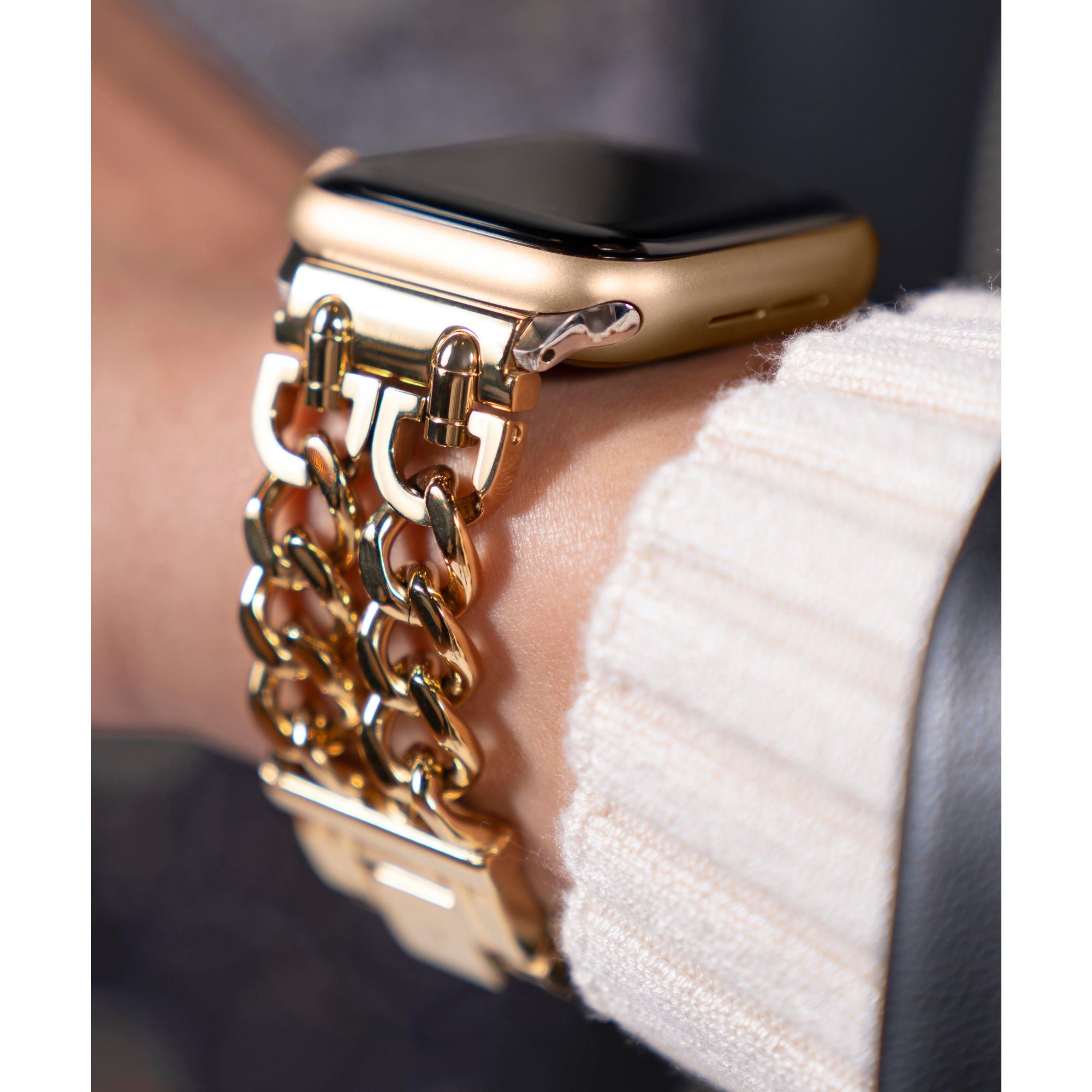 GUESS MOD HEAVY METAL GOLD DOUBLE BRACELET STRAP