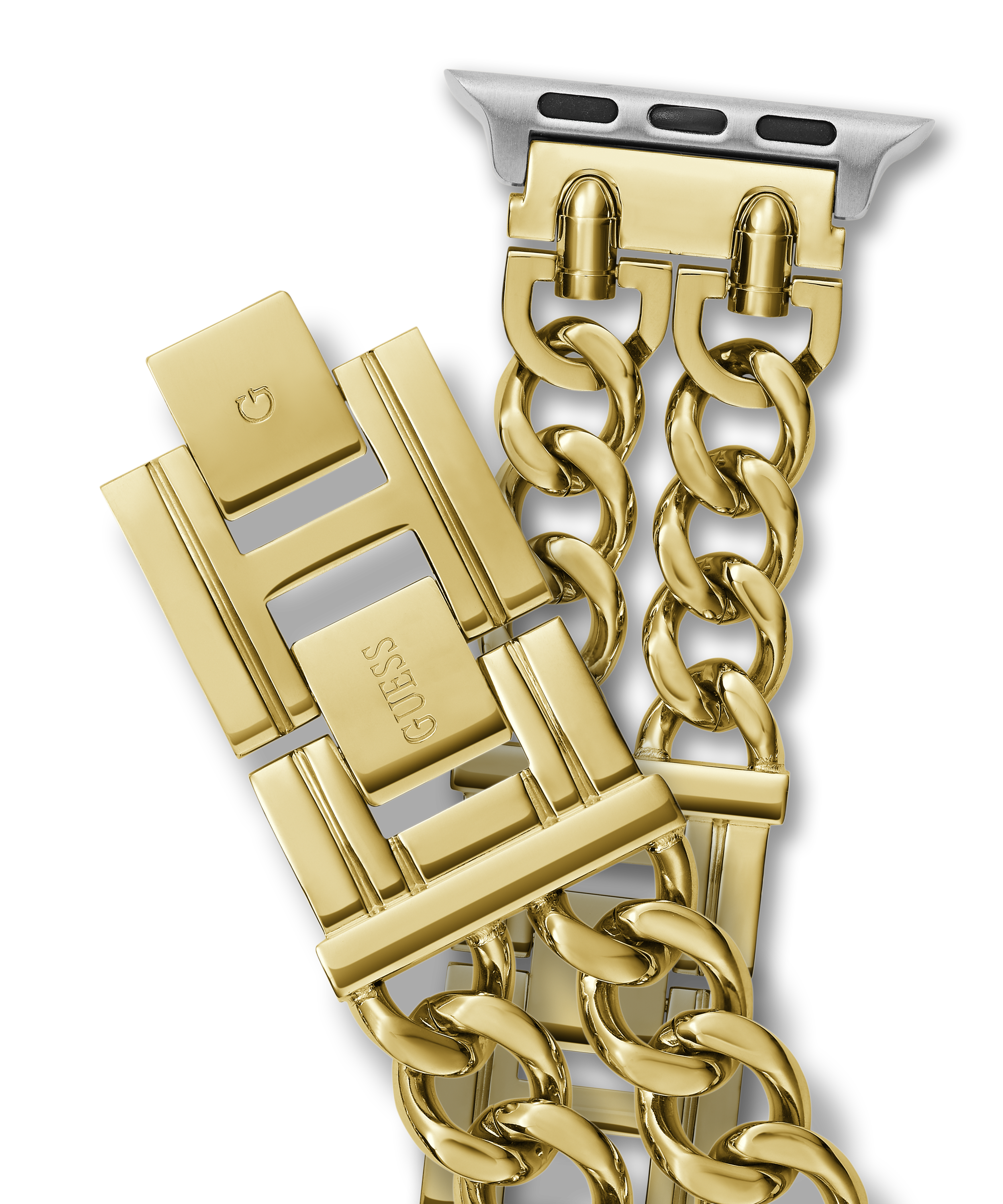 GUESS MOD HEAVY METAL GOLD DOUBLE BRACELET STRAP