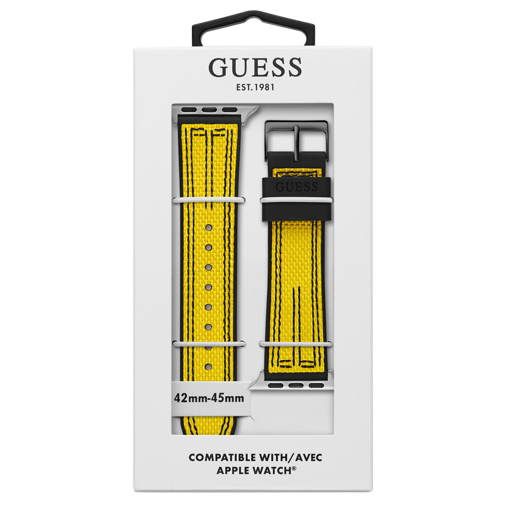 GUESS NYLON FLEX BLACK & YELLOW STRAP