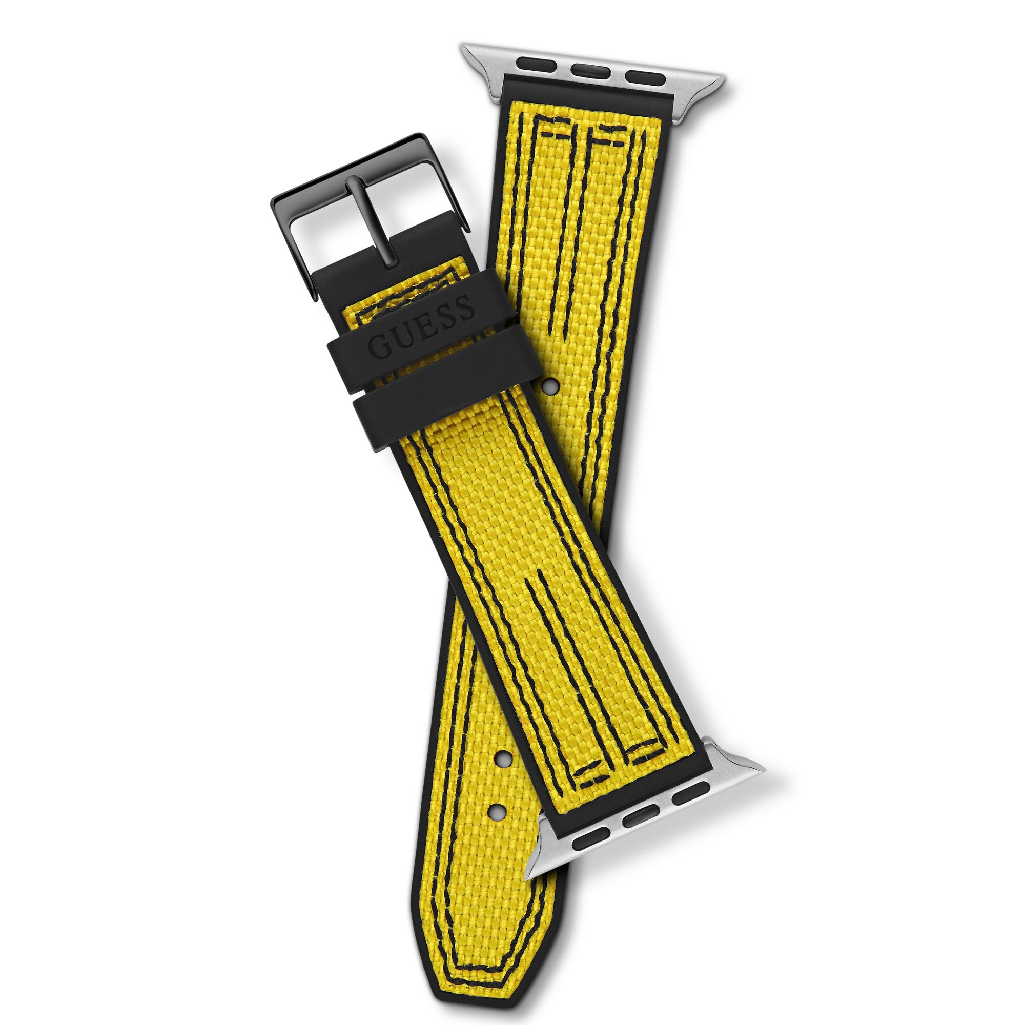 GUESS NYLON FLEX BLACK & YELLOW STRAP