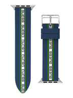 GUESS NAVY & WHITE LOGO SILICONE BLUE STRAP