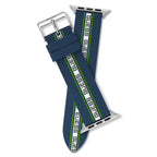 GUESS NAVY & WHITE LOGO SILICONE BLUE STRAP