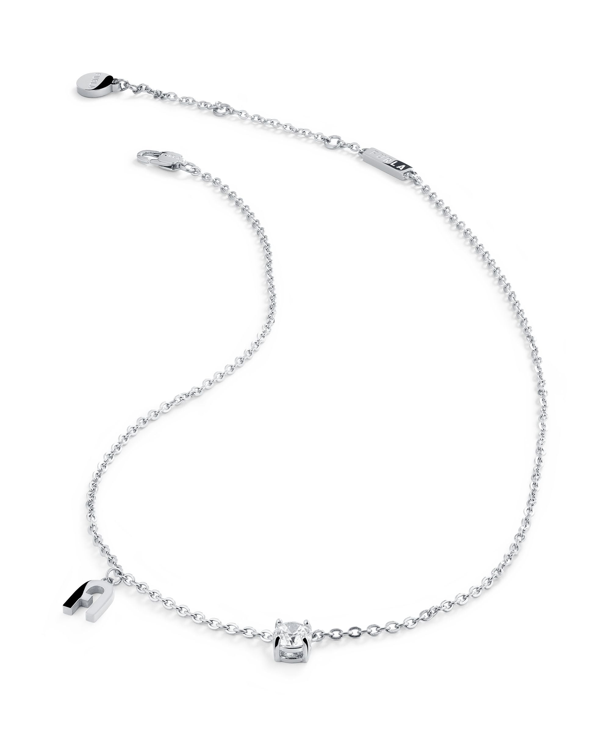 FURLA SPARKLING  SILVER NECKLACE