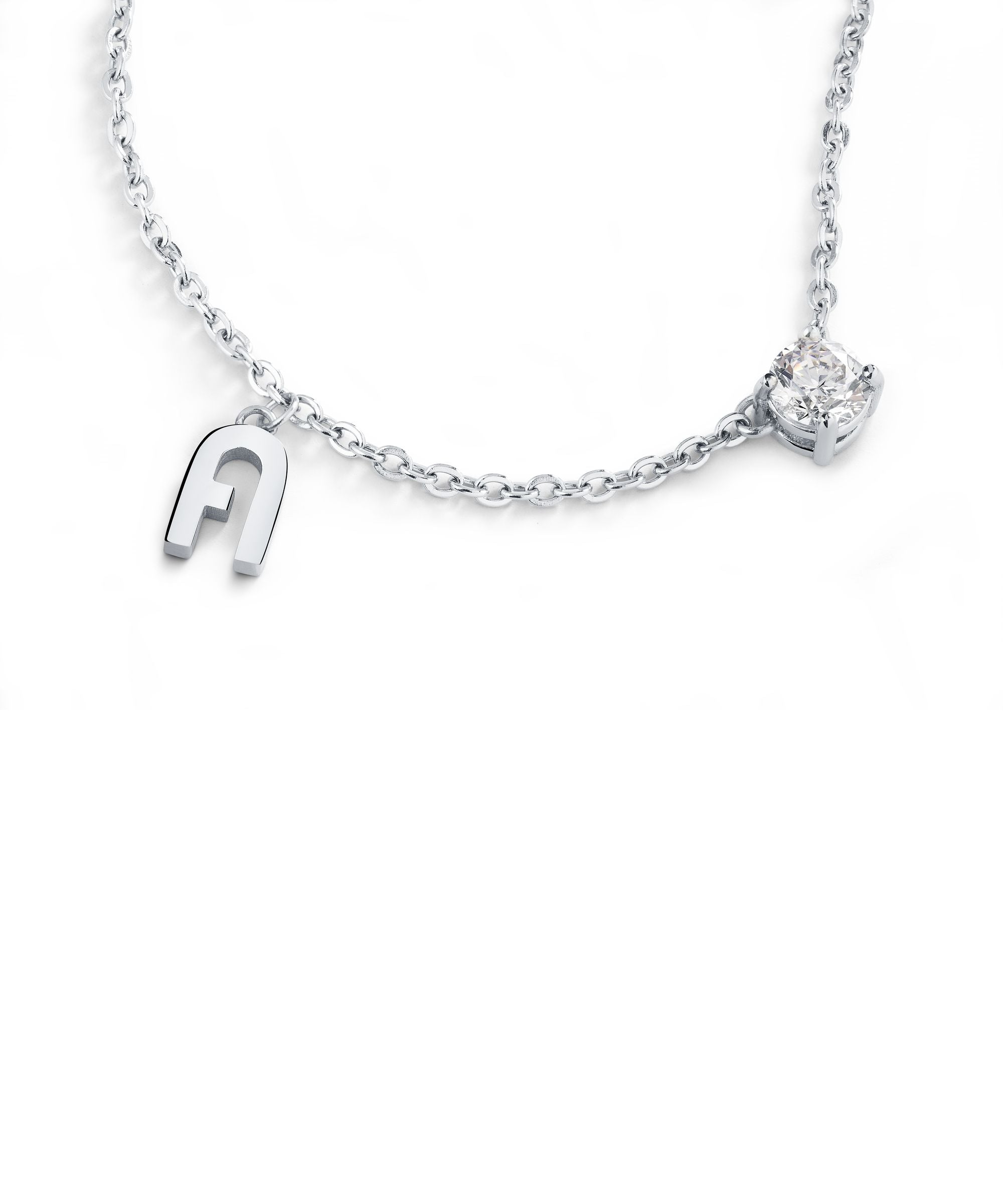 FURLA SPARKLING  SILVER NECKLACE