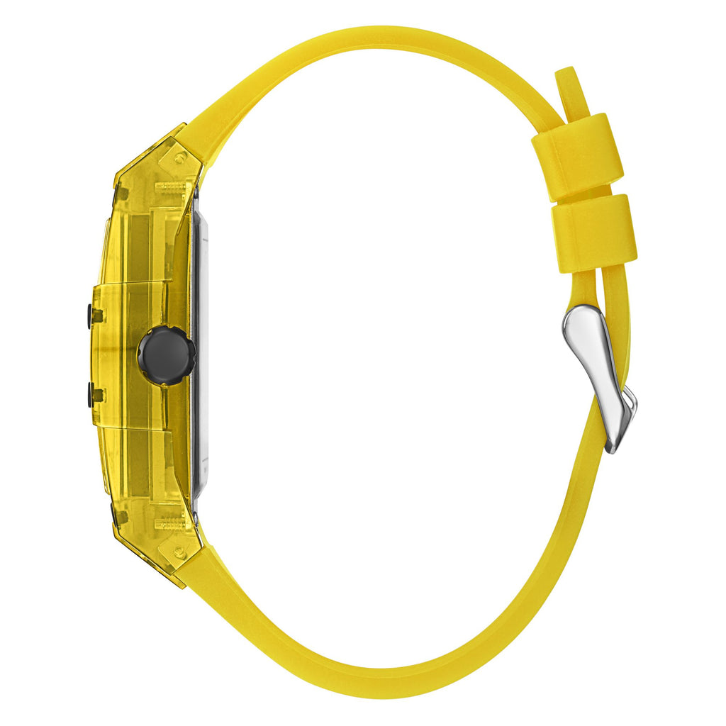 GUESS PHOENIX YELLOW & BLACK SILICONE WATCH