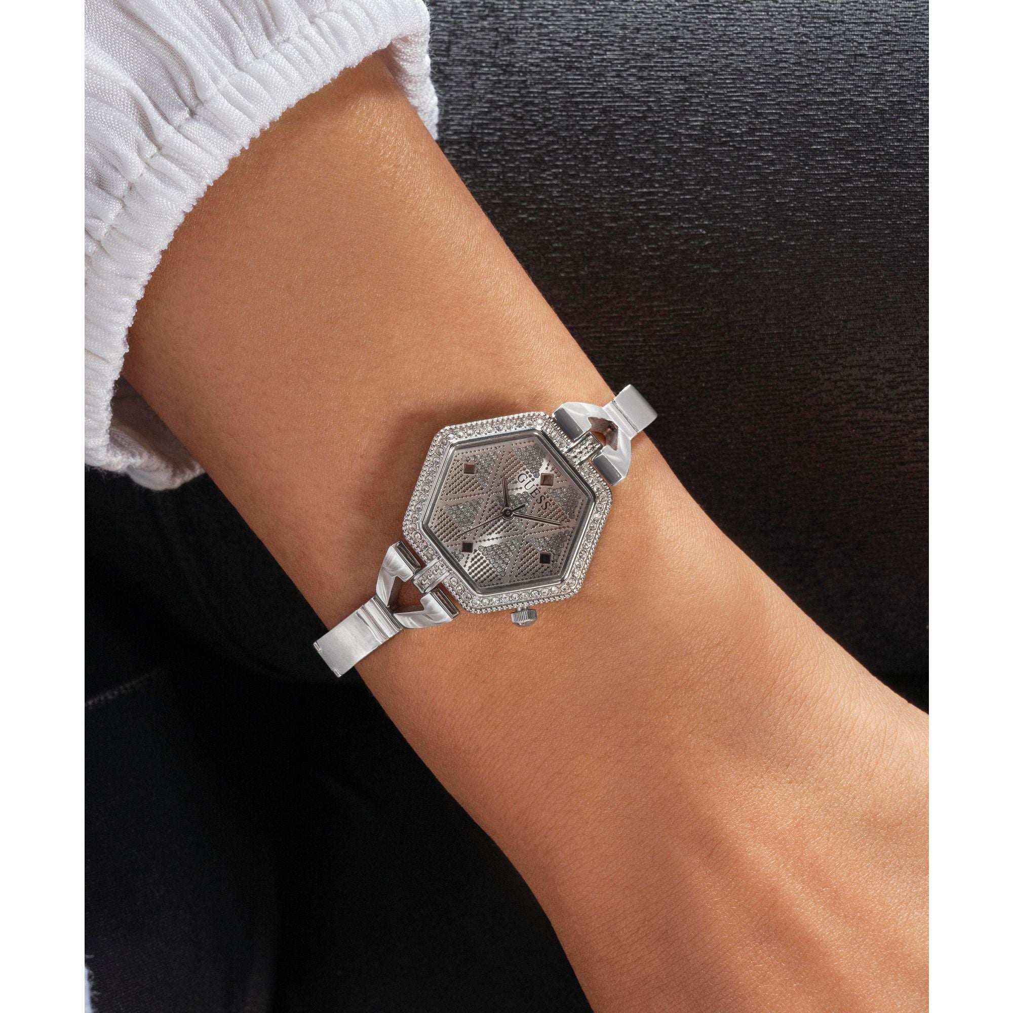 GUESS AUDREY SILVER  BRACELET WATCH
