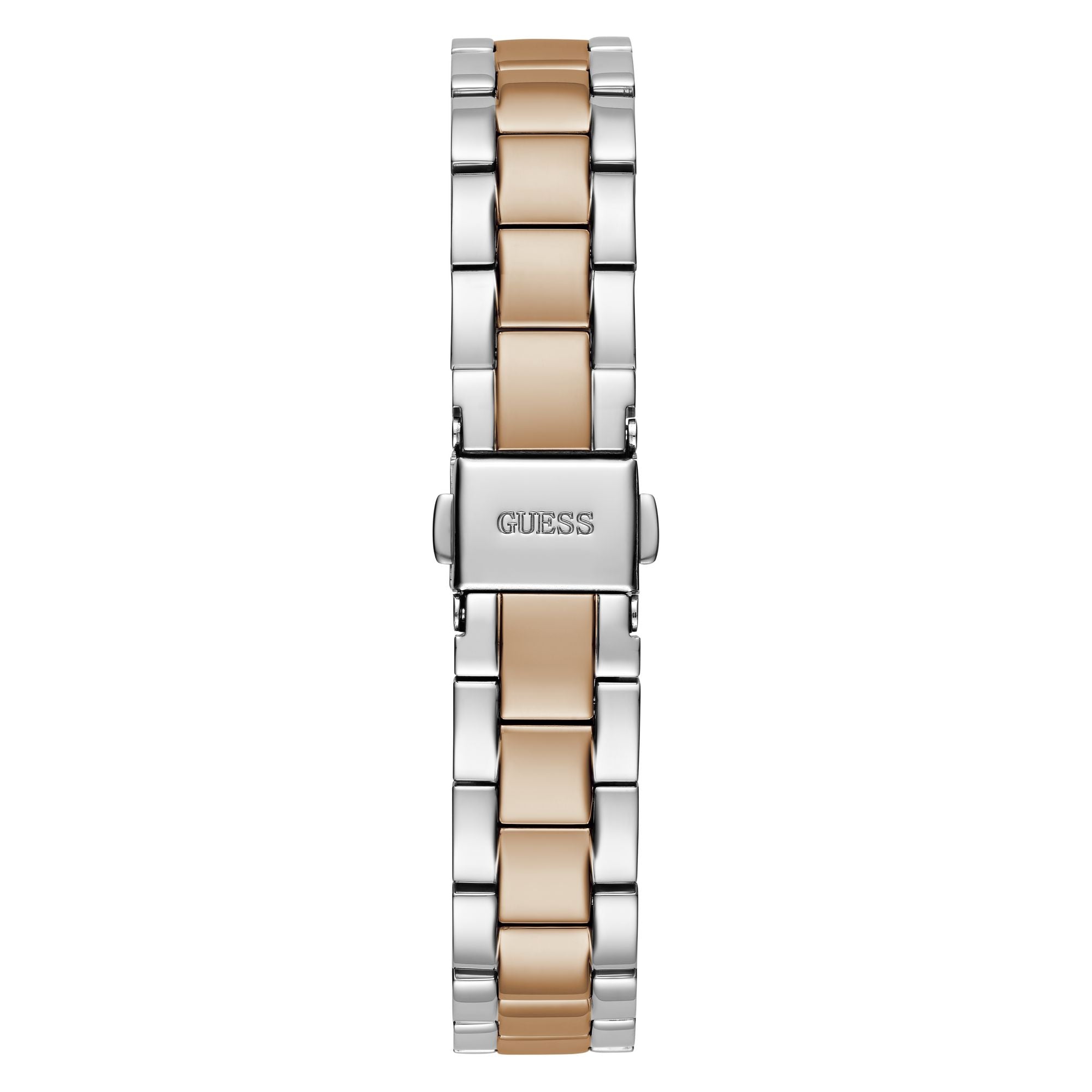 GUESS MINI LUNA 2 TONED ROSE GOLD & SILVER BRACELET WATCH