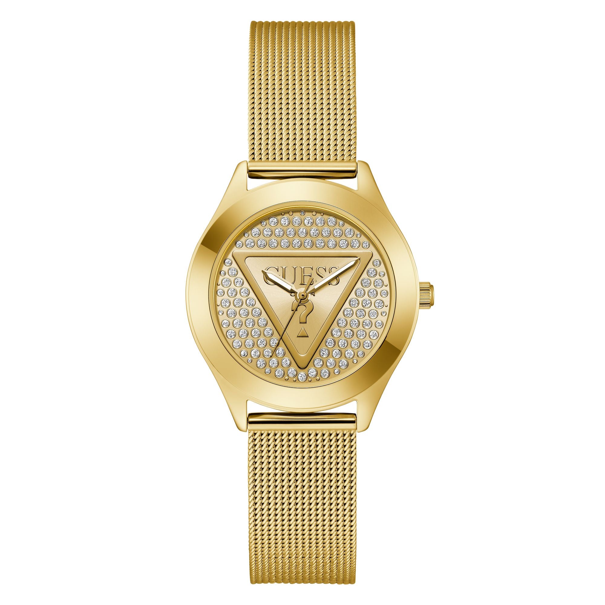 GUESS GLITZ CRYSTAL & GOLD WATCH