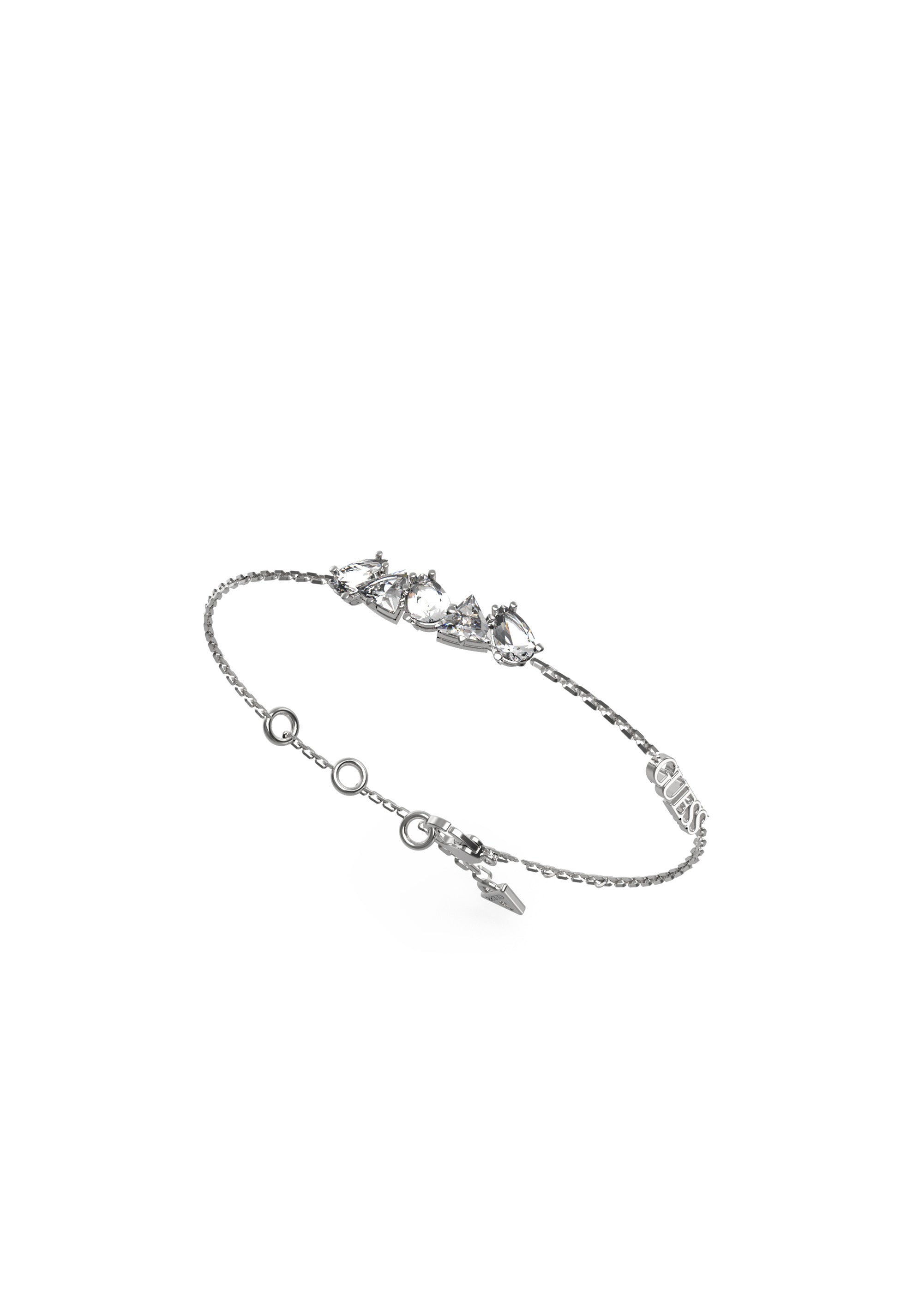 GUESS MULTI CRYSTALS & SILVER BRACELET