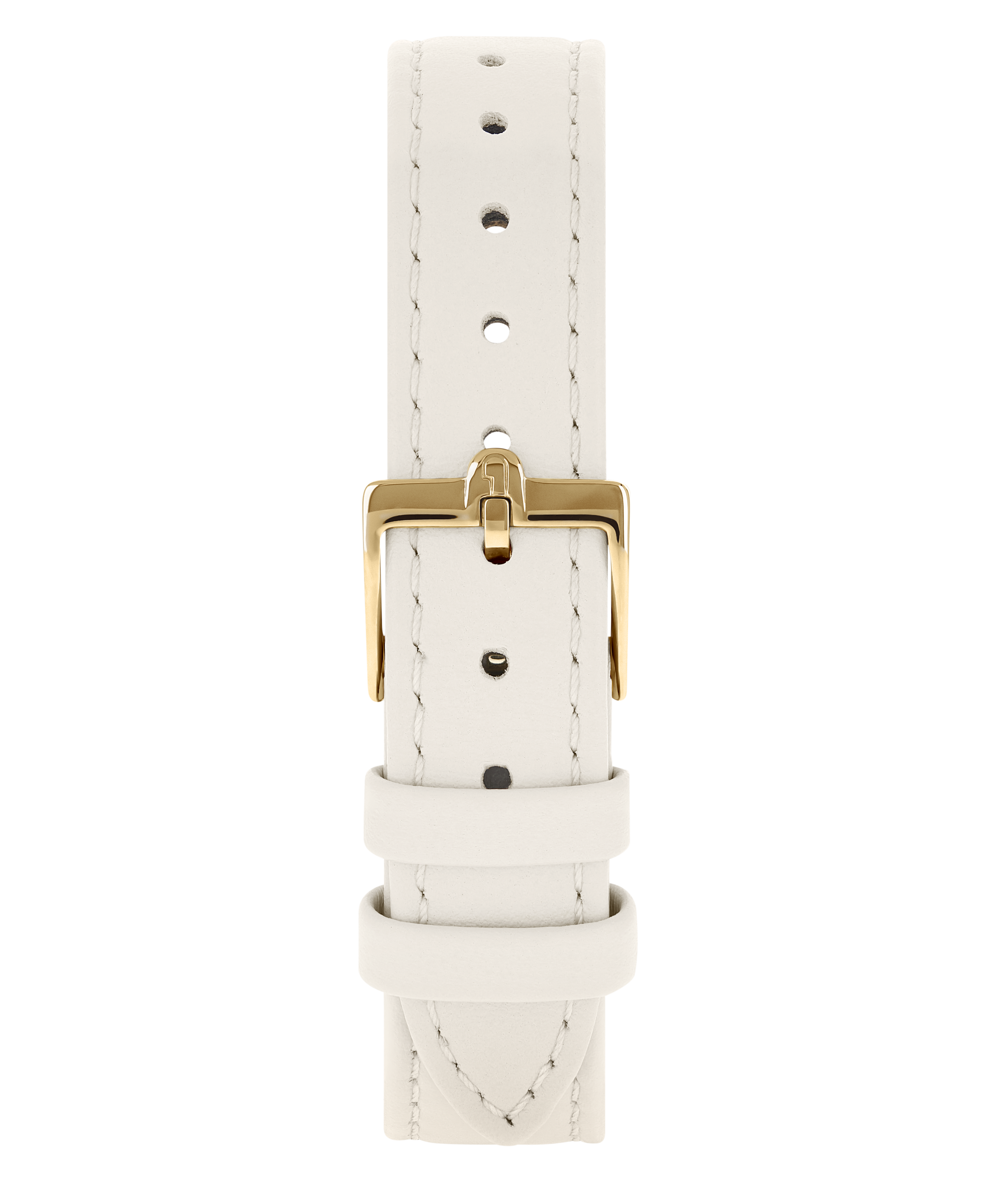 FURLA ARCO SQUARE -GOLD MARSHMELLOW LEATHER STRAP WATCH