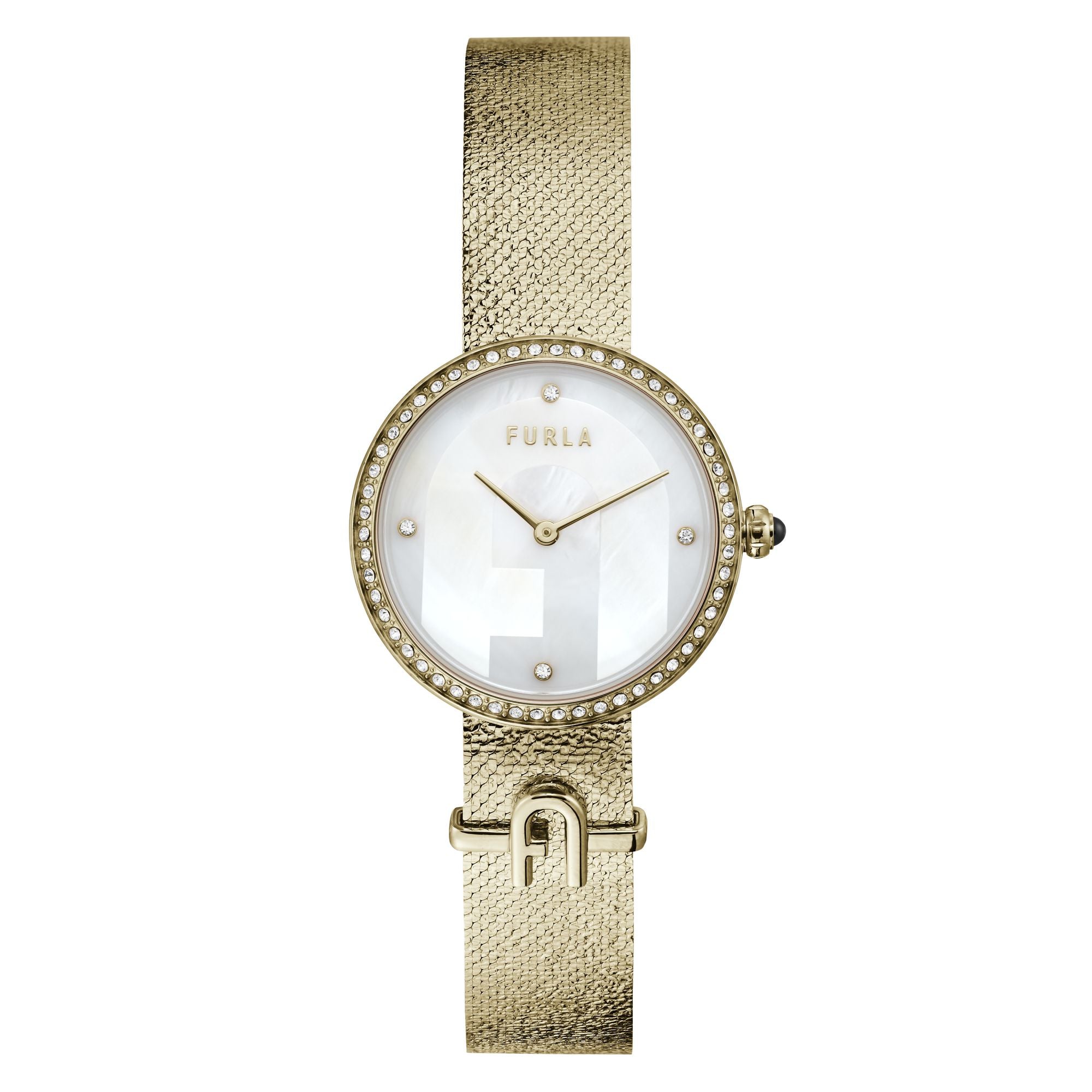 FURLA LOGO GOLD BRACELET WATCH