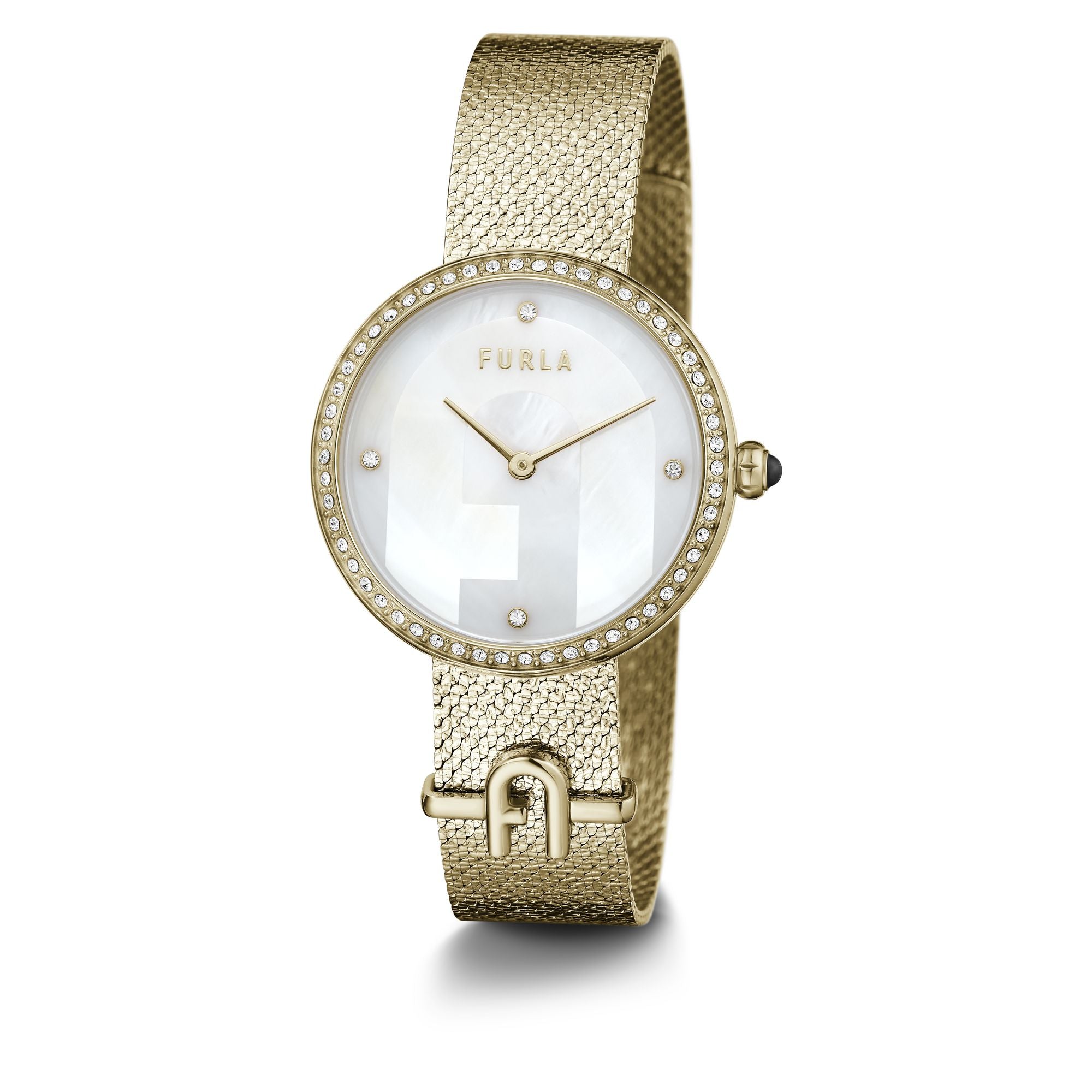 FURLA LOGO GOLD BRACELET WATCH