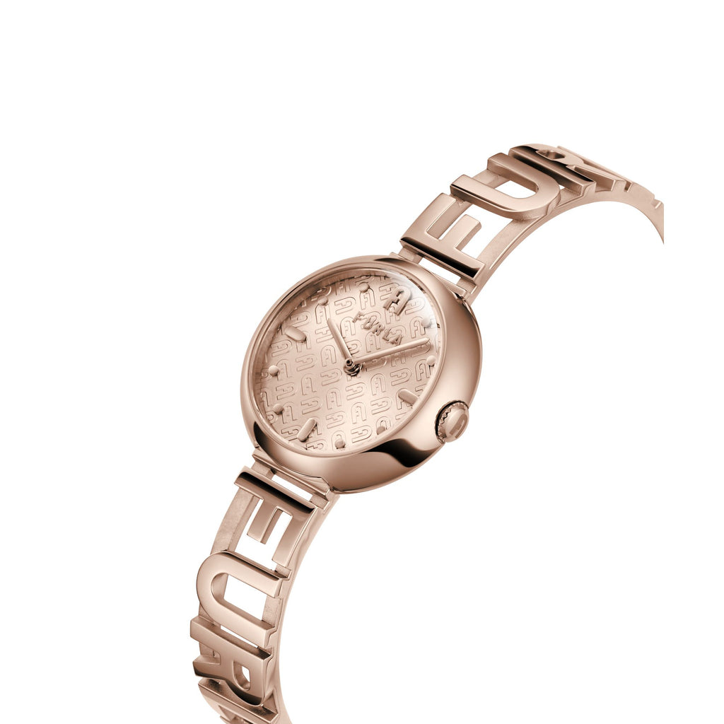FURLA 3D BANGLE ROSE-GOLD BRACELET WATCH