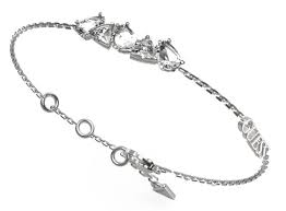 GUESS MULTI CRYSTALS & SILVER BRACELET